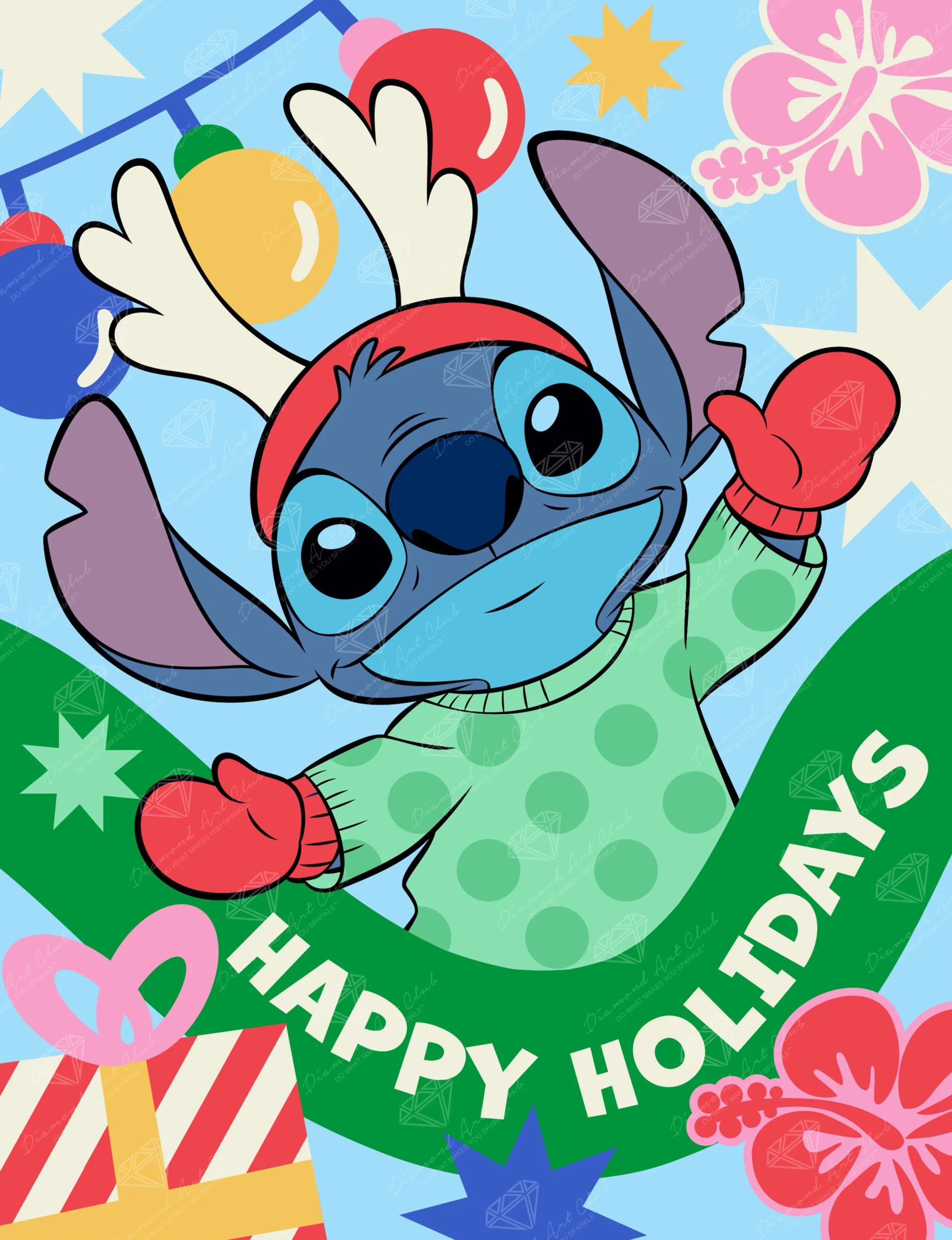 diamond art club lilo stitch christmas painting kit
