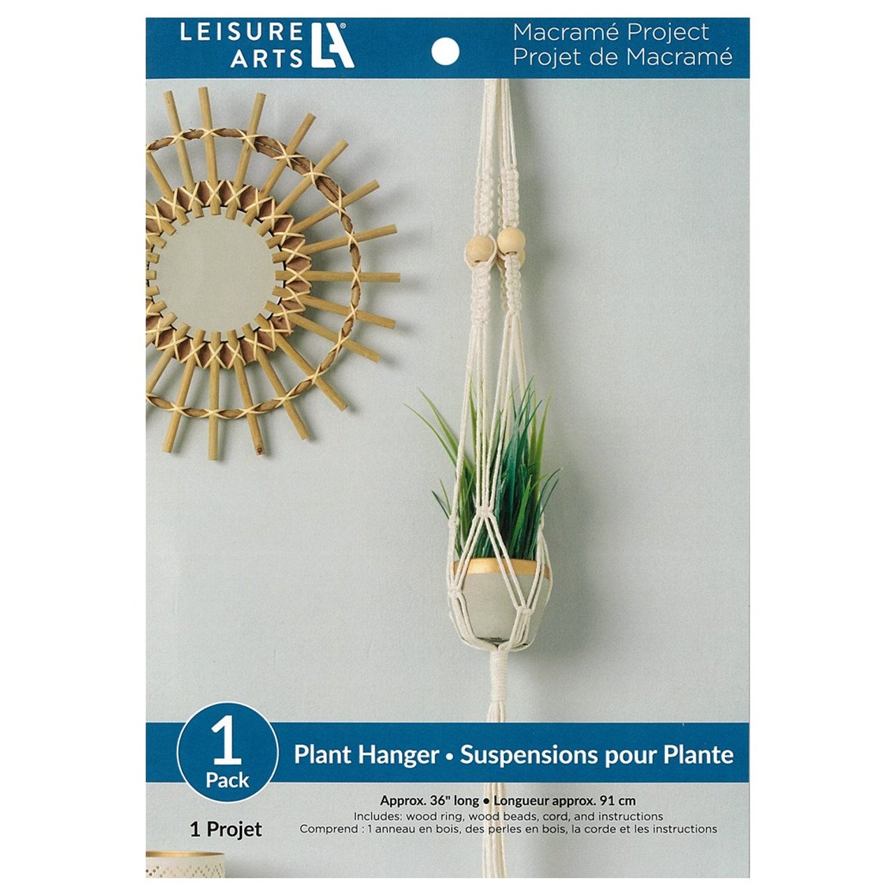 leisure arts macrame planter hangers craft kit
